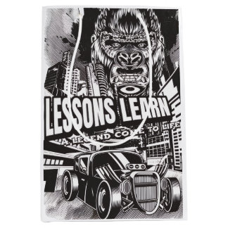 LEGENDARY GORILLA LESSONS LEARN (M) GIFT BAG MITTLERE GESCHENKTÜTE