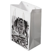 LEGENDARY GORILLA LESSONS LEARN (M) GIFT BAG MITTLERE GESCHENKTÜTE (Rückseite Schrägansicht)