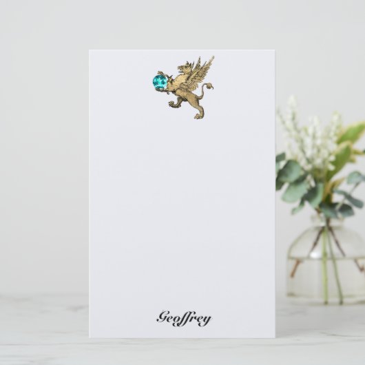 Legendary Griffin Stationery Briefpapier (Stehend Vorderseite)
