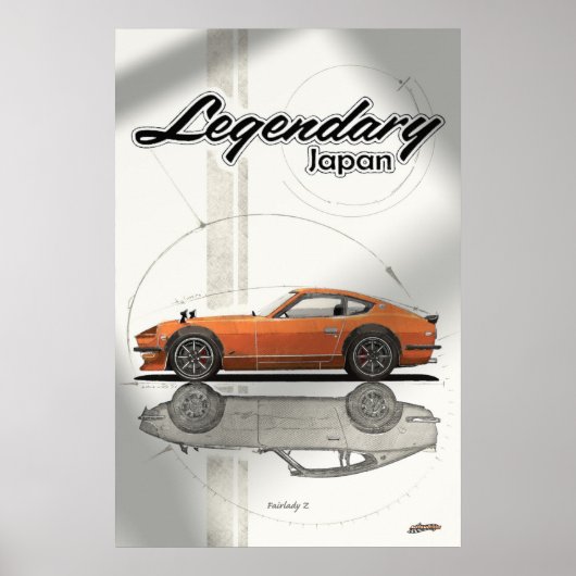 Legendary Japan Fairlady Z 240z S30 Poster (Vorne)
