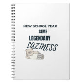 Legendary Laziness Notebook Notizblock (Vorderseite)