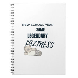 Legendary Laziness Notebook Notizblock