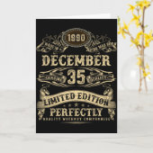 Legendary Man Born December 1990 35th Birthday  Karte (Gelbe Blume)