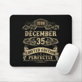 Legendary Man Born December 1990 35th Birthday Mousepad (Mit Mouse)