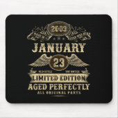 Legendary Man Born January 2003 23rd Birthday  Mousepad (Vorne)