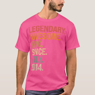 Legendary Phantastisch Epic Seit Juli 2014 8. Gebu T-Shirt
