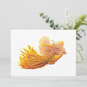 Legendary Phoenix Bird Einladung (Stehend Vorderseite)