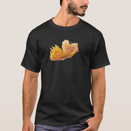 Legendary Phoenix Bird Poster T-Shirt (Vorderseite)