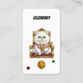 Legendary Punk Cat Collector Card-Royal Feline  Treuekarte