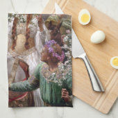 Legendary Queen Guinevere (by John Collier) Geschirrtuch (Viertel Falte)