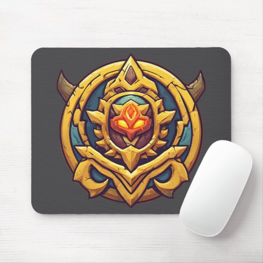 Legendary Rank Gamer Emblem Mousepad (Mit Mouse)