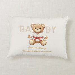 Legendary Red Belt Judo Bear – Baby Shower Dekokissen