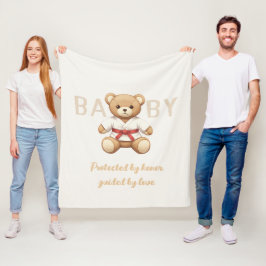 Legendary Red Belt Judo Bear – Baby Shower Fleecedecke