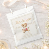Legendary Red Belt Judo Bear – Baby Shower Geschenktütchen (Ausgeschnitten)