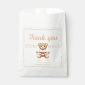 Legendary Red Belt Judo Bear – Baby Shower Geschenktütchen (Vorderseite)