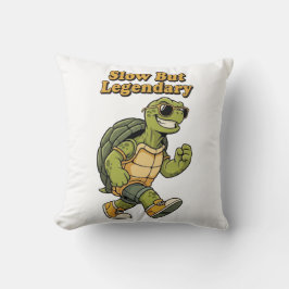 Legendary Retro Turtle Square Comfort Pillow Kissen