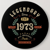 Legendary Seit 1973 Limited Edition | Birthday Gi Button (Vorderseite)