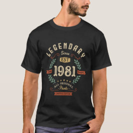 Legendary Seit 1981 Limited Edition T-Shirt