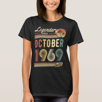 Legendary Seit Oktober 1969 u2013 Happy Birthday T-Shirt