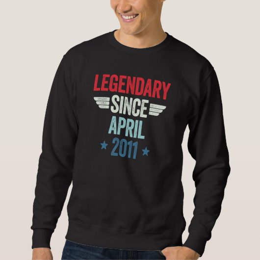 Legendary Since April 2011_1 Sweatshirt (Vorderseite)