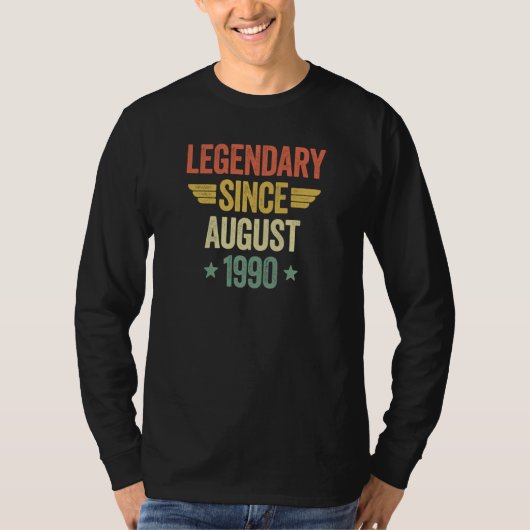 Legendary Since August 1990 T-Shirt (Vorderseite)