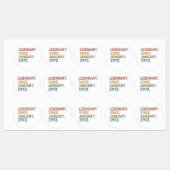 Legendary since January 1972 Etiketten (Blatt)