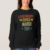 Legendary Since March 1961 Sweatshirt (Vorderseite)