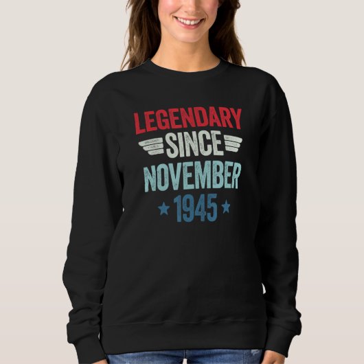 Legendary Since November 1945_1 Sweatshirt (Vorderseite)