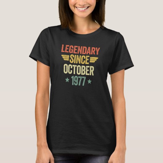 Legendary Since October 1977 T-Shirt (Vorderseite)