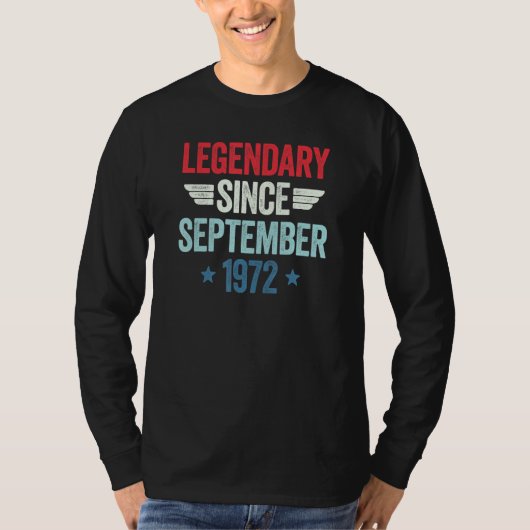 Legendary Since September 1972 T-Shirt (Vorderseite)