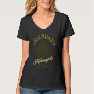 Legendary Vintag Style Motorrad Garage Distanz T-Shirt