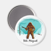 Legendary Yeti Bigfoot Big Foot Geschenke individu Magnet (Vorderseite/Rückseite)