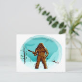 Legendary Yeti Bigfoot Big Foot Geschenke Postkart Postkarte (Stehend Vorderseite)