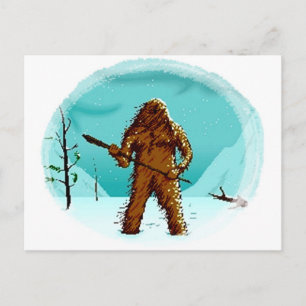 Legendary Yeti Bigfoot Big Foot Geschenke Postkart Postkarte