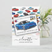 LEGENDARY Z-R-ONE AUTOMOBILE ART EINLADUNG (Stehend Vorderseite)