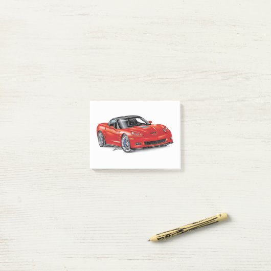 LEGENDARY Z-R-ONE AUTOMOBILE ART POST-IT KLEBEZETTEL (Auf Schreibtisch)