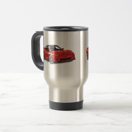 LEGENDARY Z-R-ONE AUTOMOBILE ART Two-Tone COFFEE Reisebecher (Vorderseite Links)