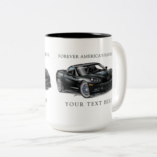 LEGENDARY ZEE-R-ONE AUTOMOBILE ART ZWEIFARBIGE TASSE (VorderseiteRechts)