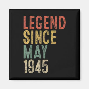 Legende 1945 80. Geburtstagsgeschenke Für Männer F Magnet