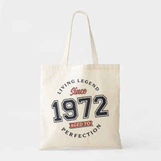 Legende 1972 50. Geburtstagsgeschenk Retro Tragetasche