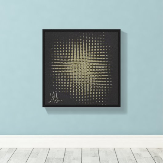 Legende - Abstrakte Leinwand (Insitu (Holzboden))