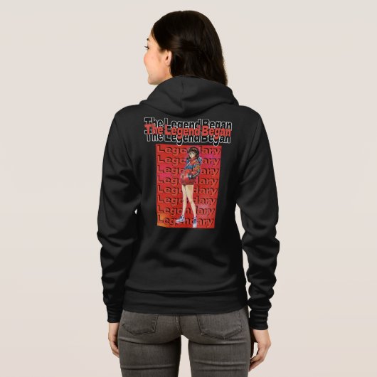 Legende begann hoodie (Schwarz voll)