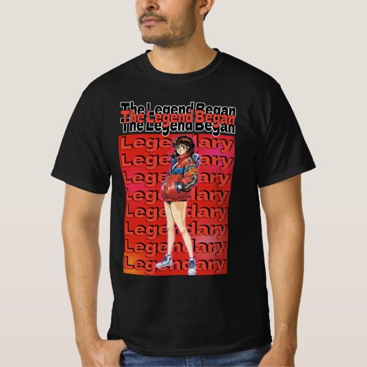 Legende begann  T-Shirt (Vorderseite)