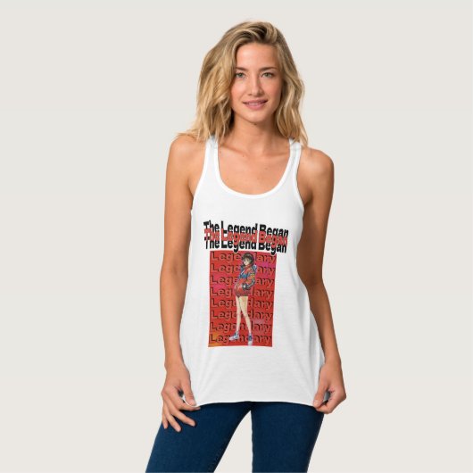 Legende begann tank top (Vorderseite Vollansicht)