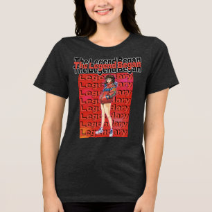 Legende begann Tri-Blend shirt