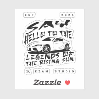 Legende der aufstrebenden Sonne - kühne künstleris Aufkleber