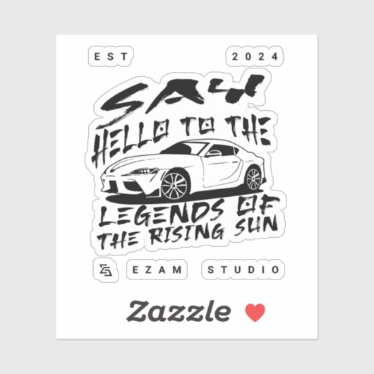 Legende der aufstrebenden Sonne - kühne künstleris Aufkleber (Blatt)