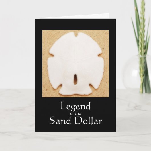 Legende der Sand-Dollar-Karte Feiertagskarte (Vorderseite)