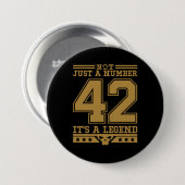 Legende der Zahl 42 Button (Vorne & Hinten)