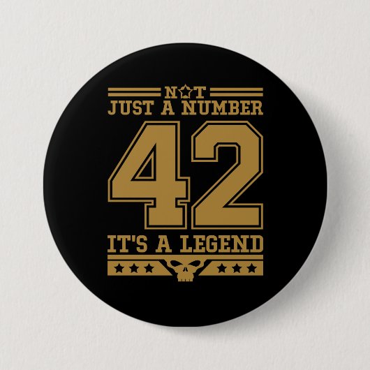Legende der Zahl 42 Button (Vorderseite)